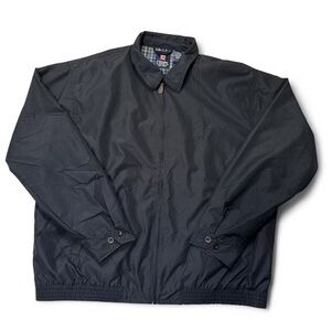 Chaps Men's Black Windbreaker‎ Jacket XL